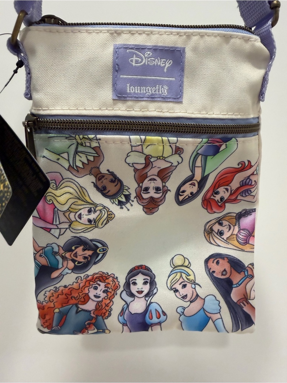 NWT Loungefly Disney Princess Group Passport Crossbody Bag - Picture 4 of 15